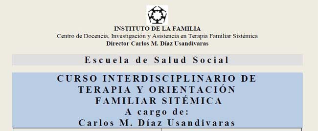 Curso Interdisciplinario sobre Familias en Proceso de Separación o Divorcio