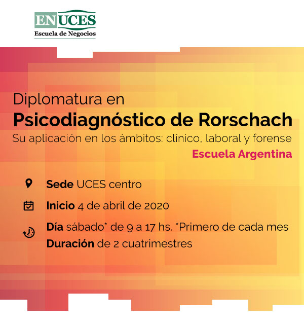 DIPLOMATURA EN PSICODIAGNÓSTICO DE RORSCHACH